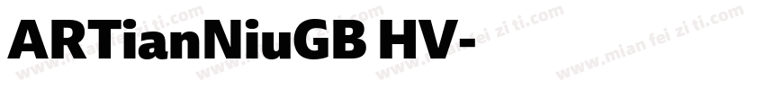 ARTianNiuGB HV字体转换